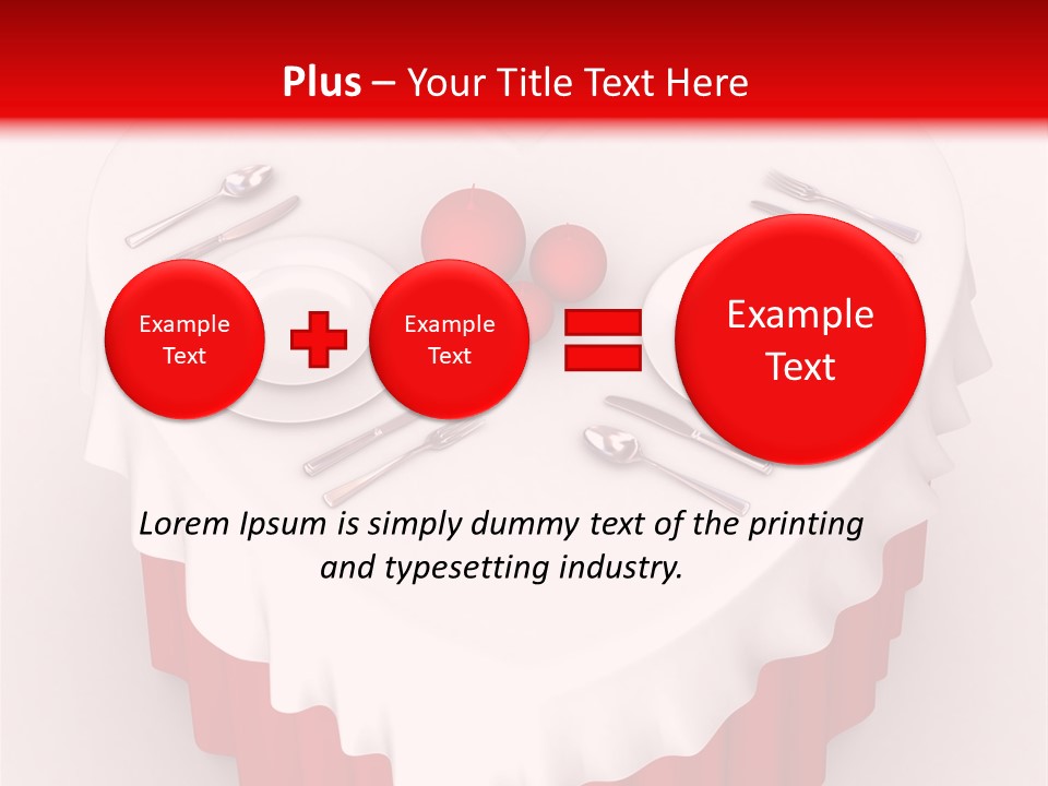 Valentine Cover Meal PowerPoint Template
