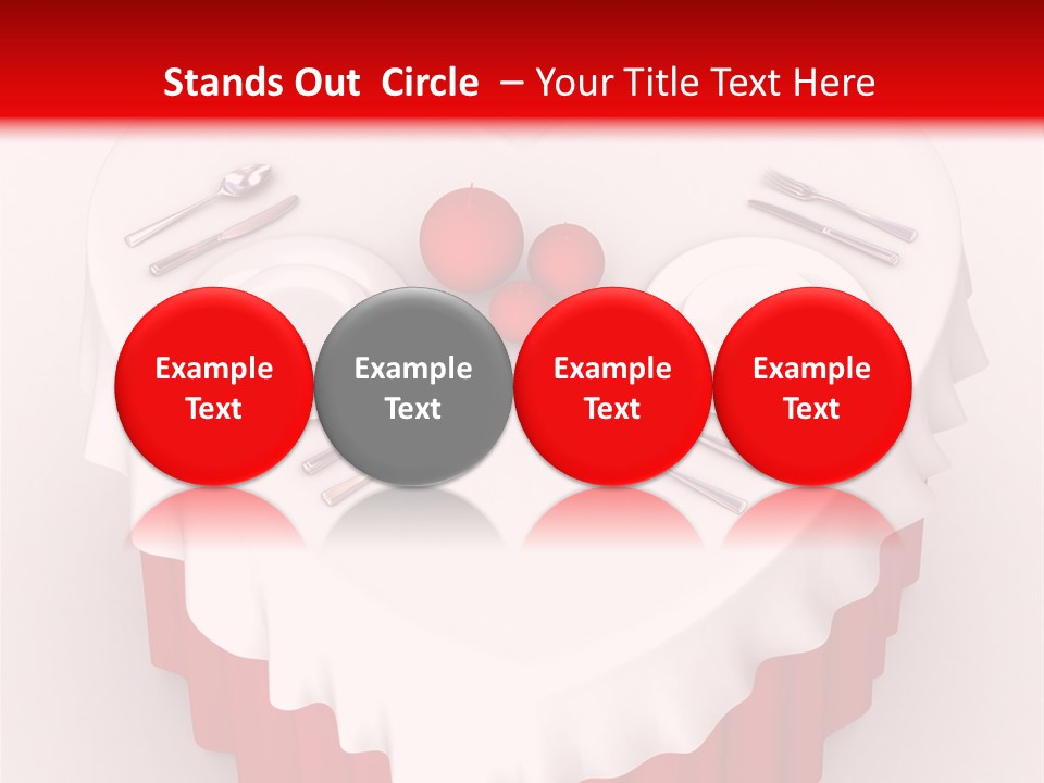 Valentine Cover Meal PowerPoint Template