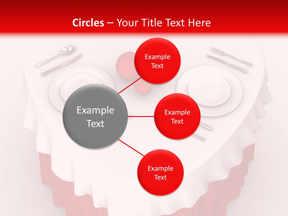 Valentine Cover Meal PowerPoint Template