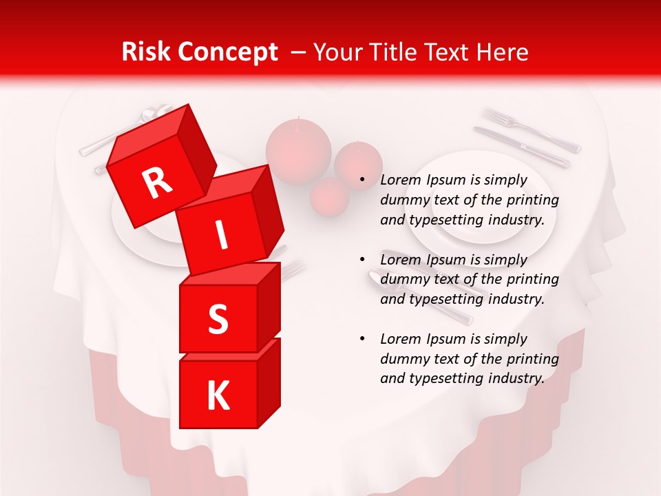 Valentine Cover Meal PowerPoint Template