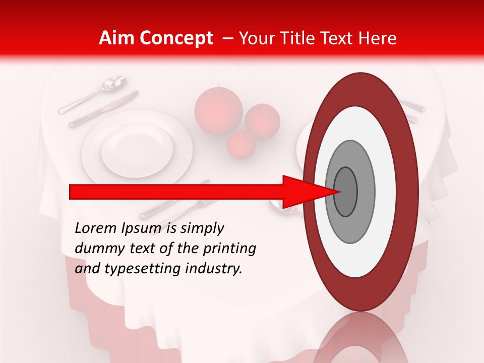 Valentine Cover Meal PowerPoint Template