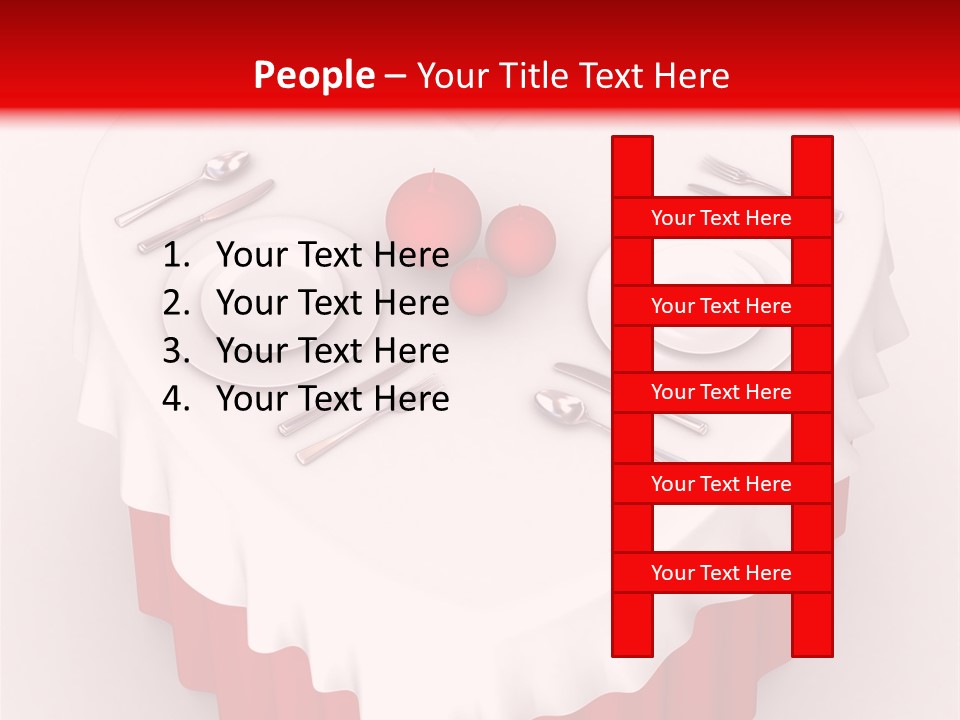 Valentine Cover Meal PowerPoint Template