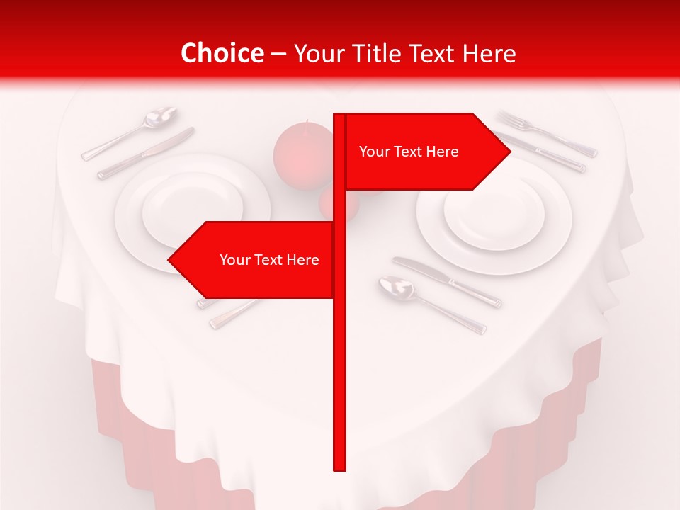 Valentine Cover Meal PowerPoint Template