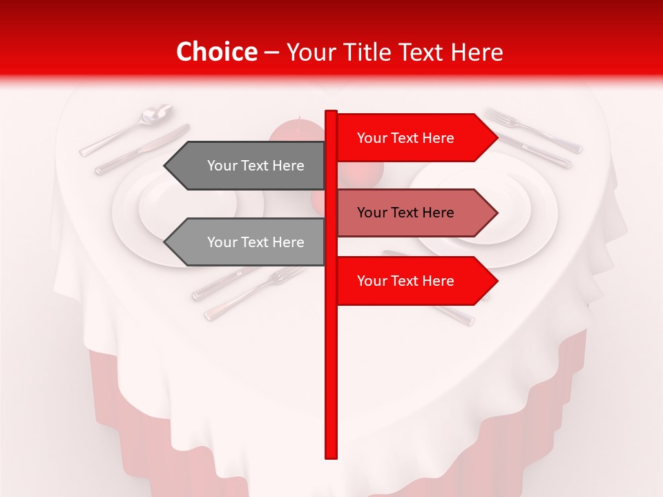 Valentine Cover Meal PowerPoint Template