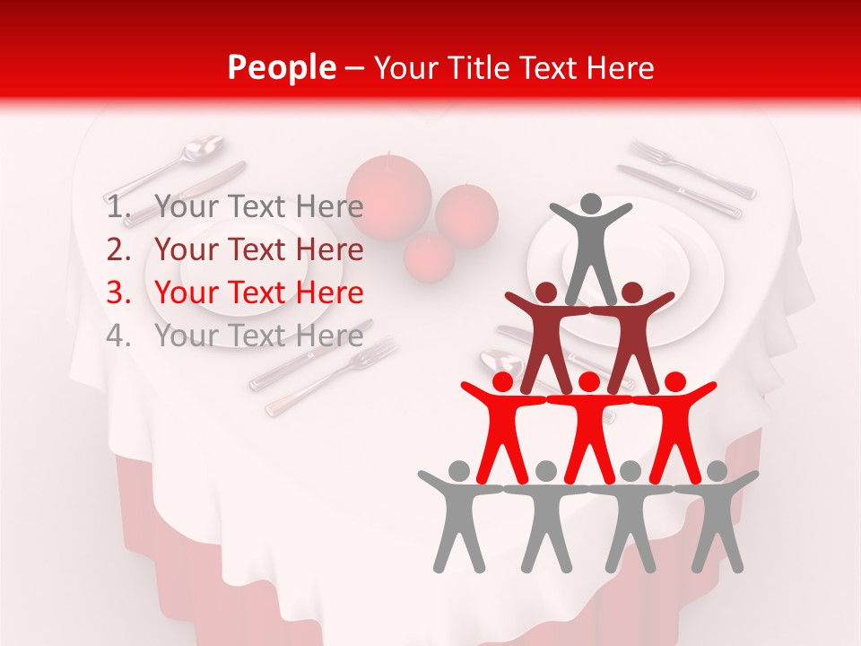 Valentine Cover Meal PowerPoint Template