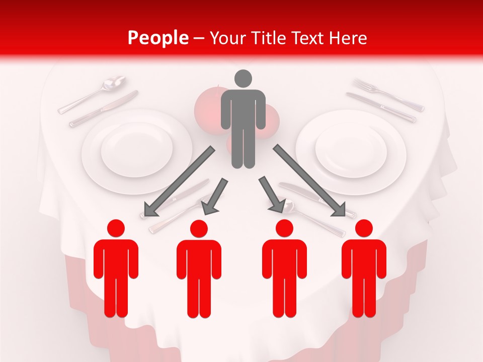 Valentine Cover Meal PowerPoint Template