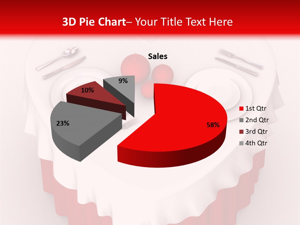 Valentine Cover Meal PowerPoint Template