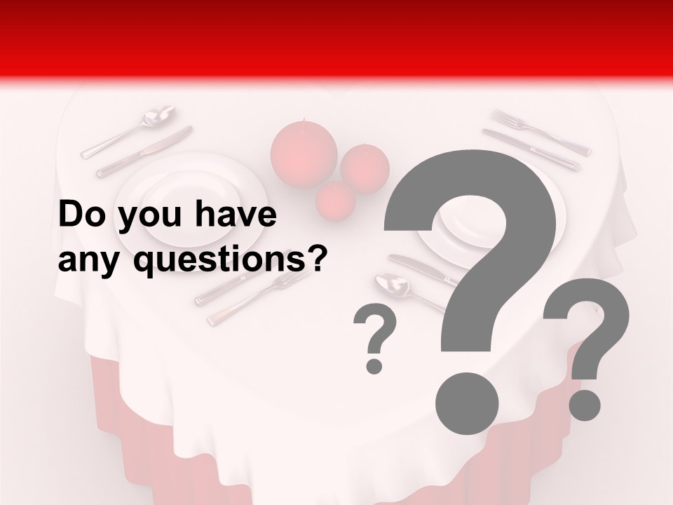 Valentine Cover Meal PowerPoint Template