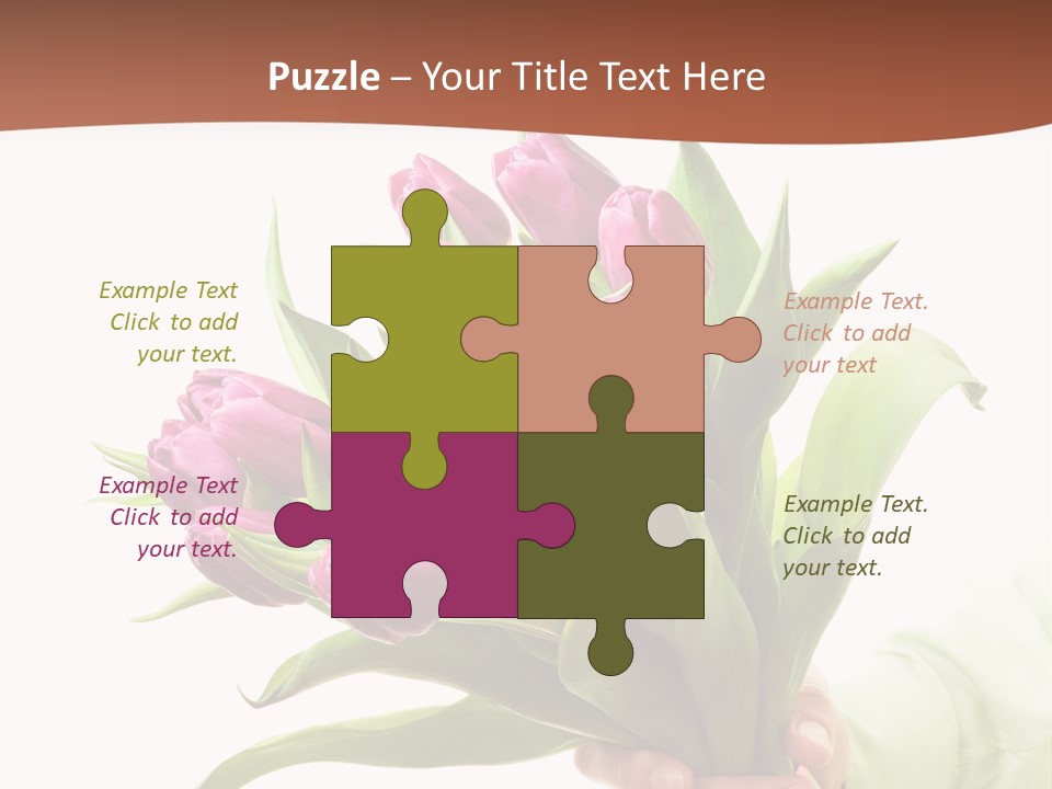 Floral Isolated Congratulations PowerPoint Template