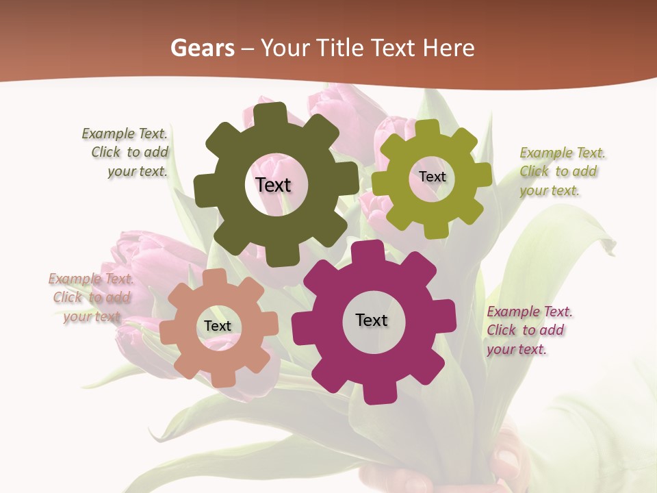 Floral Isolated Congratulations PowerPoint Template
