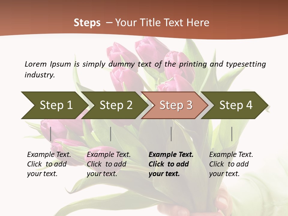 Floral Isolated Congratulations PowerPoint Template