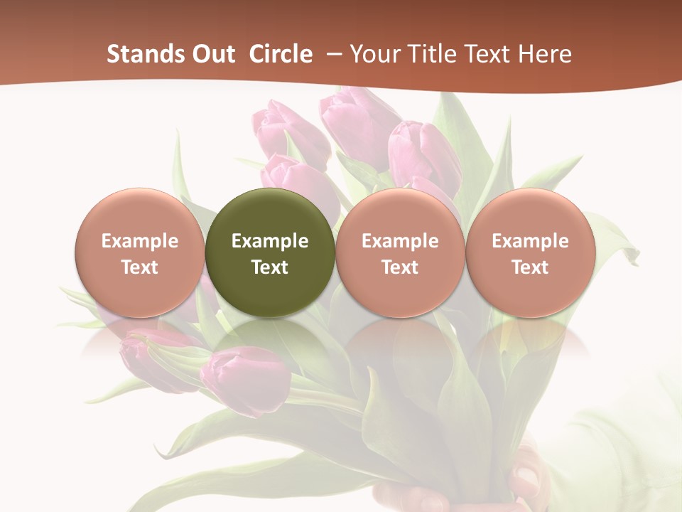 Floral Isolated Congratulations PowerPoint Template