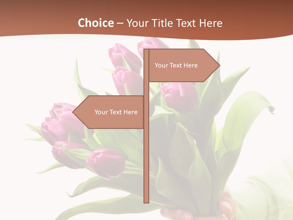 Floral Isolated Congratulations PowerPoint Template