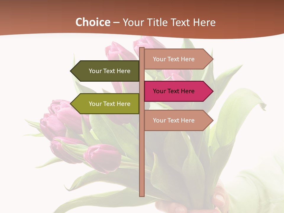 Floral Isolated Congratulations PowerPoint Template