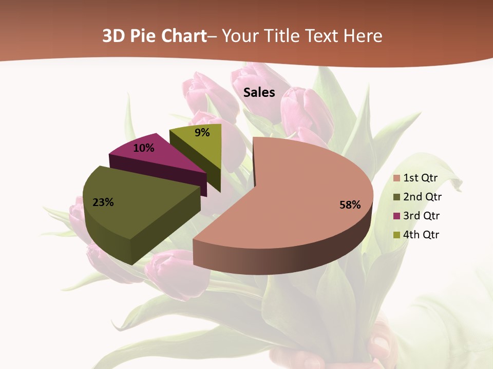 Floral Isolated Congratulations PowerPoint Template