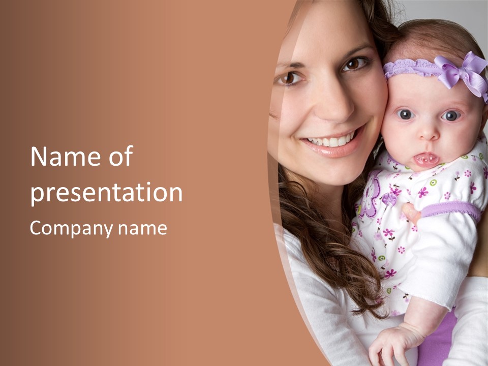 Mother Two Family PowerPoint Template