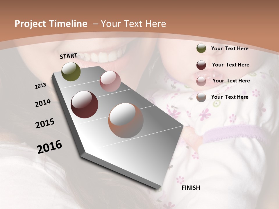 Mother Two Family PowerPoint Template