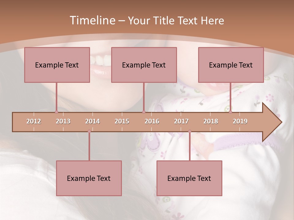 Mother Two Family PowerPoint Template