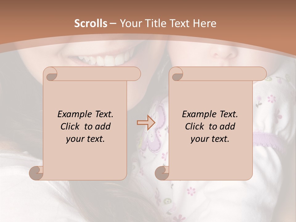 Mother Two Family PowerPoint Template