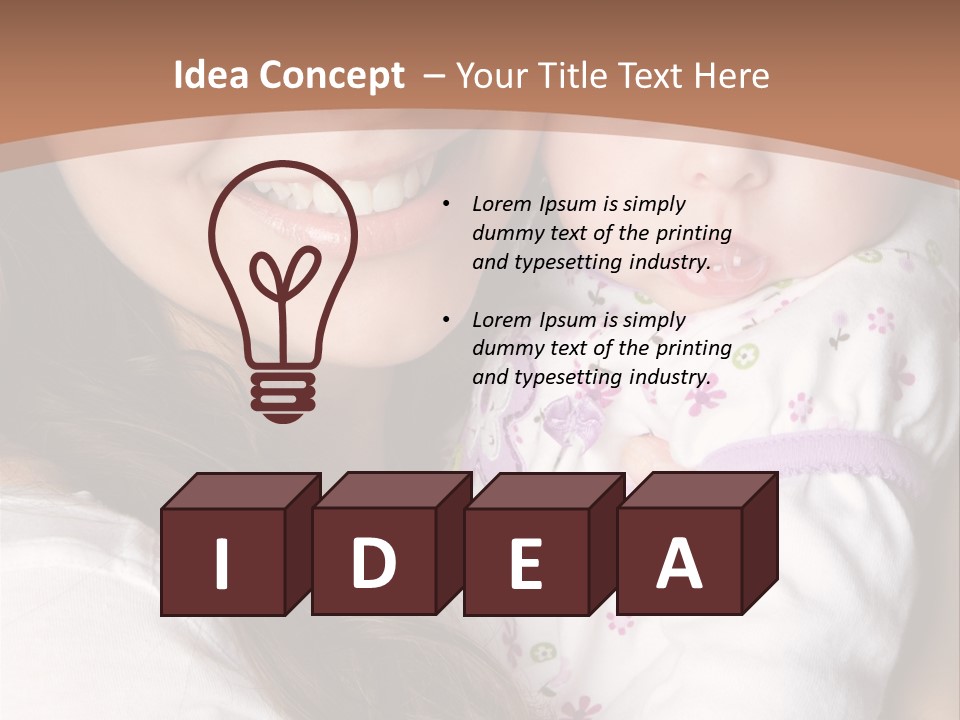 Mother Two Family PowerPoint Template