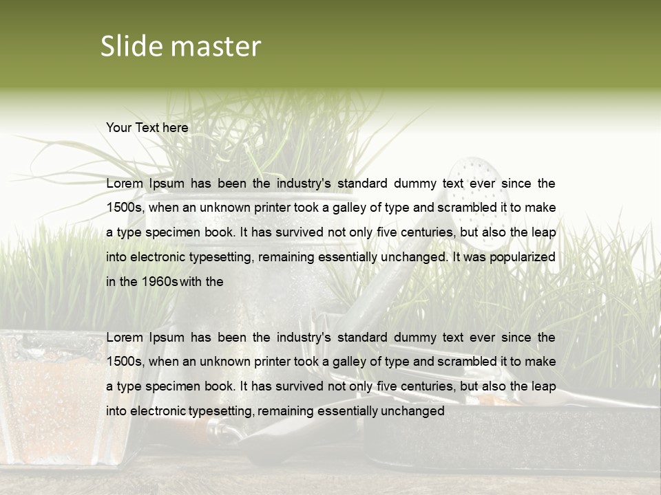 New Tool Healthy PowerPoint Template