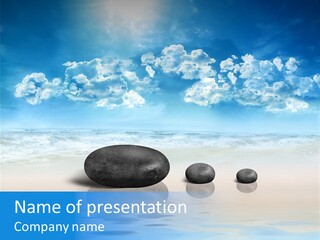 Asia Fitness Stone PowerPoint Template