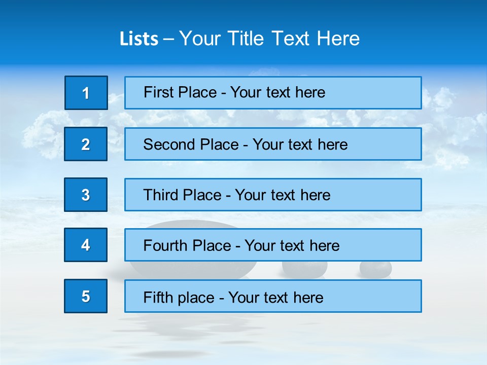 Asia Fitness Stone PowerPoint Template