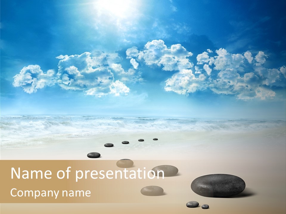 Corporeal Water Beach PowerPoint Template