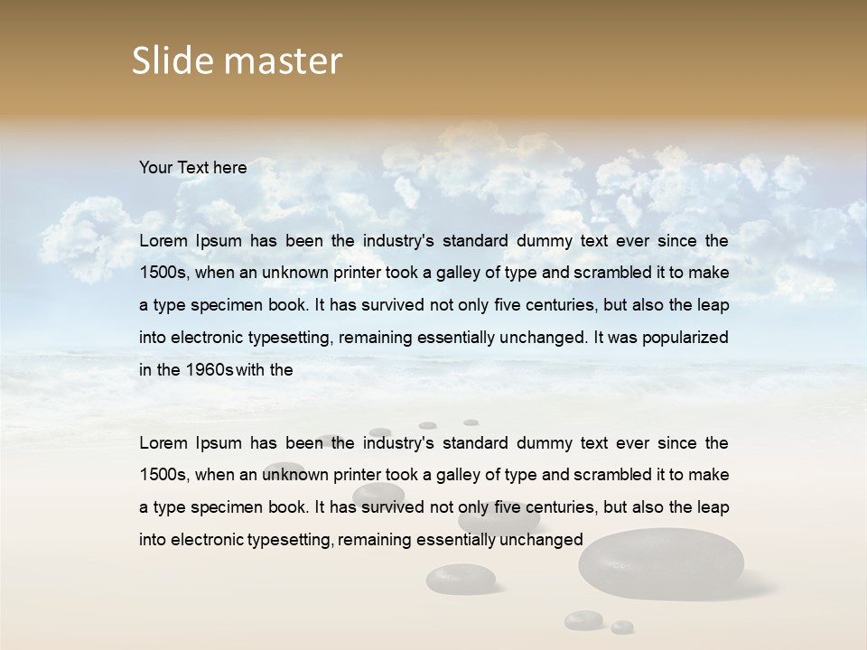 Corporeal Water Beach PowerPoint Template