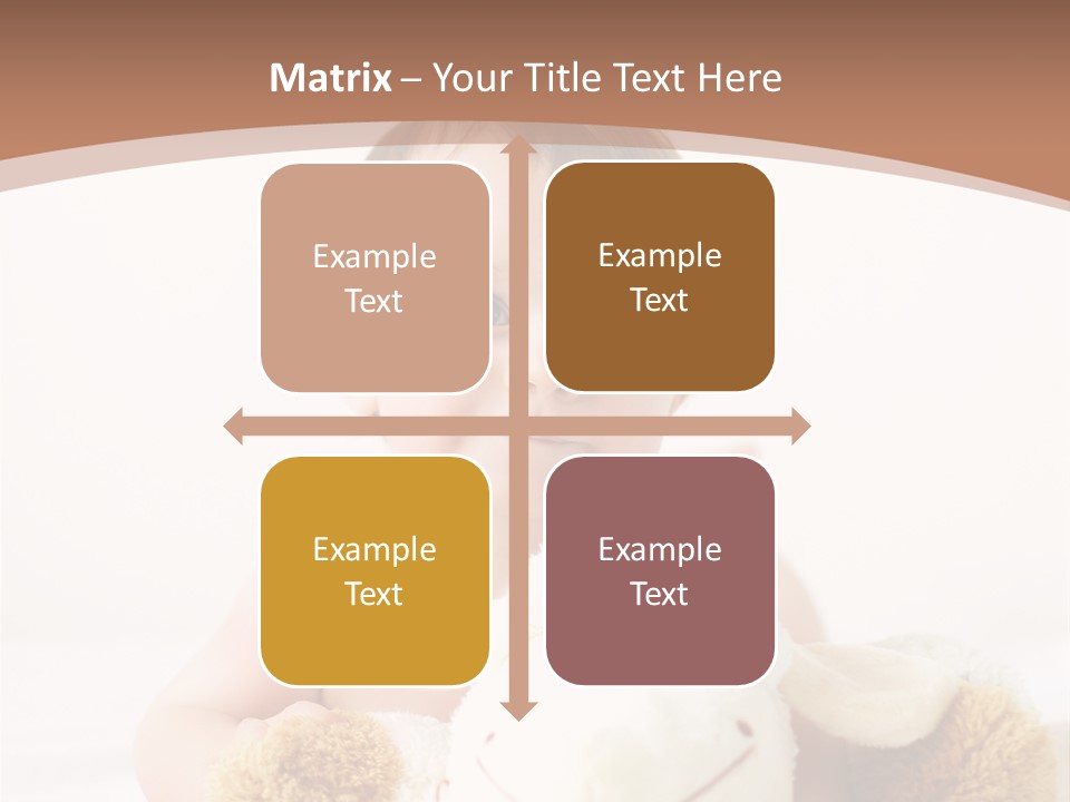 Playing Pink Caucasian PowerPoint Template