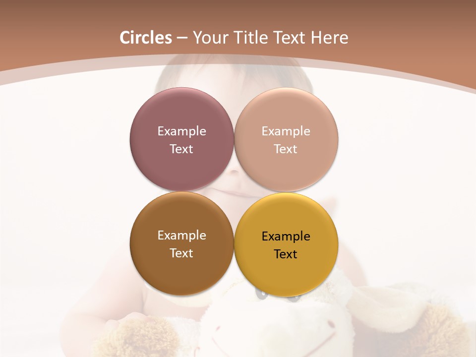 Playing Pink Caucasian PowerPoint Template