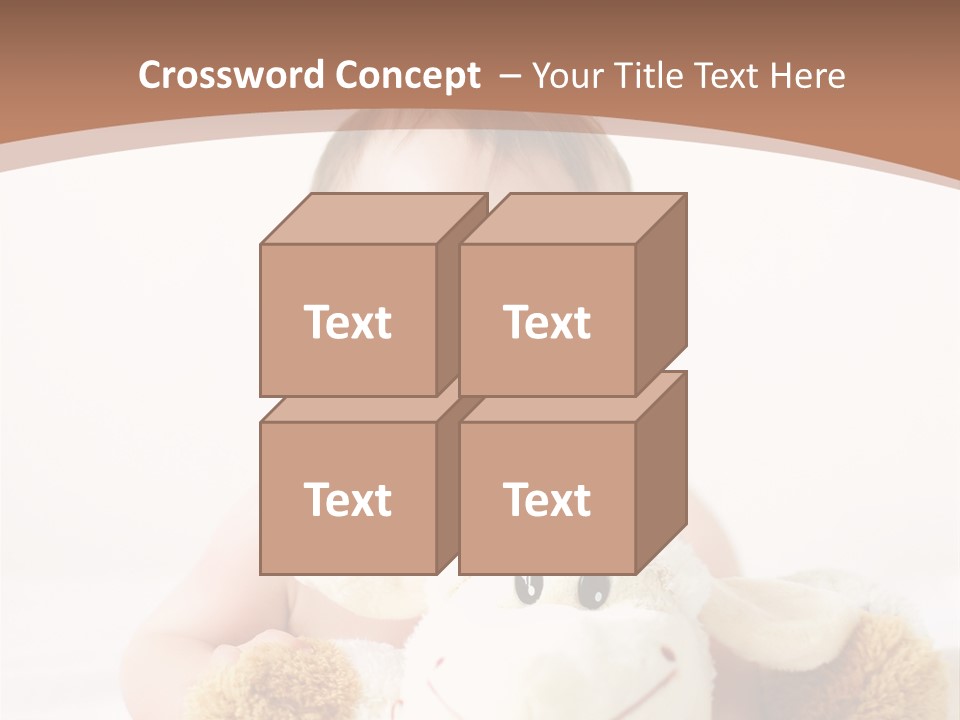 Playing Pink Caucasian PowerPoint Template