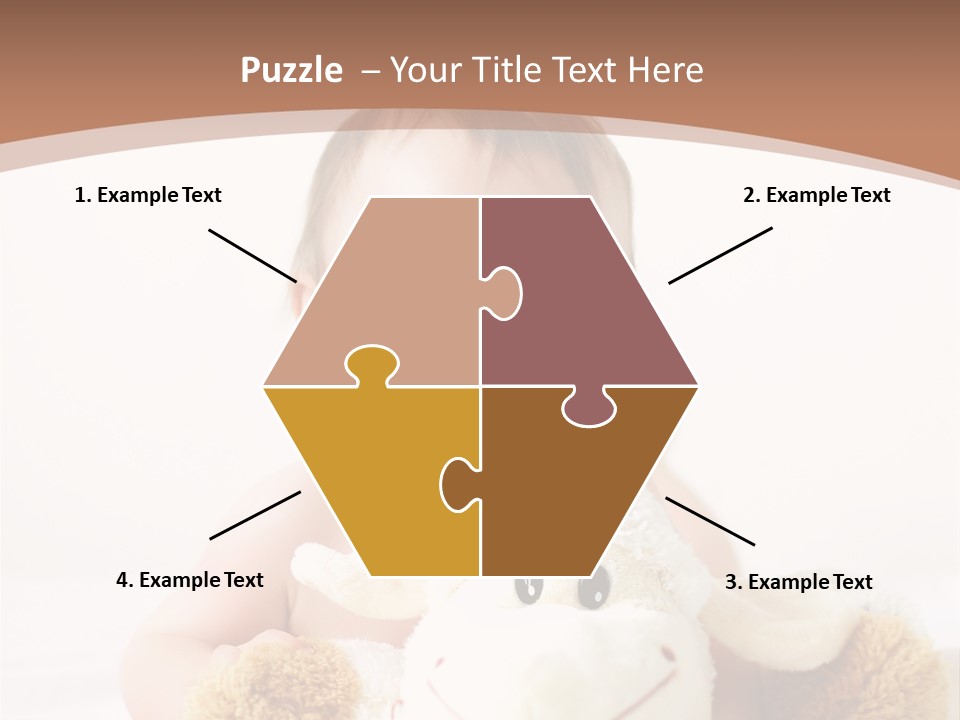 Playing Pink Caucasian PowerPoint Template