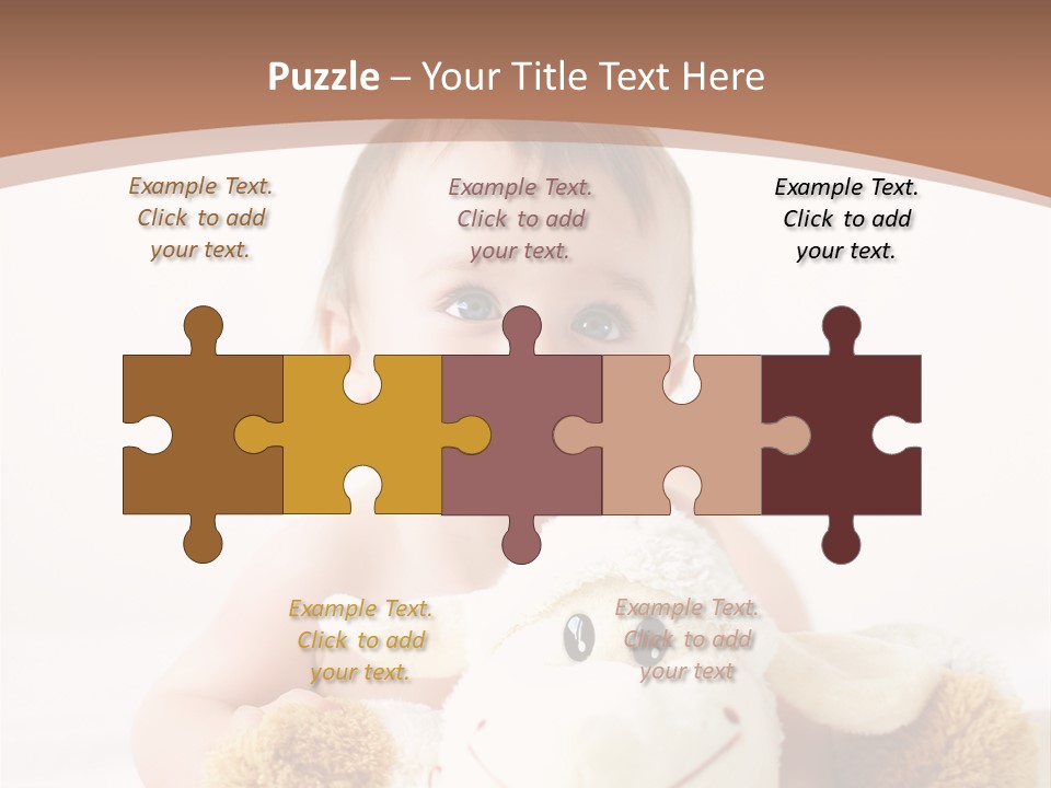 Playing Pink Caucasian PowerPoint Template