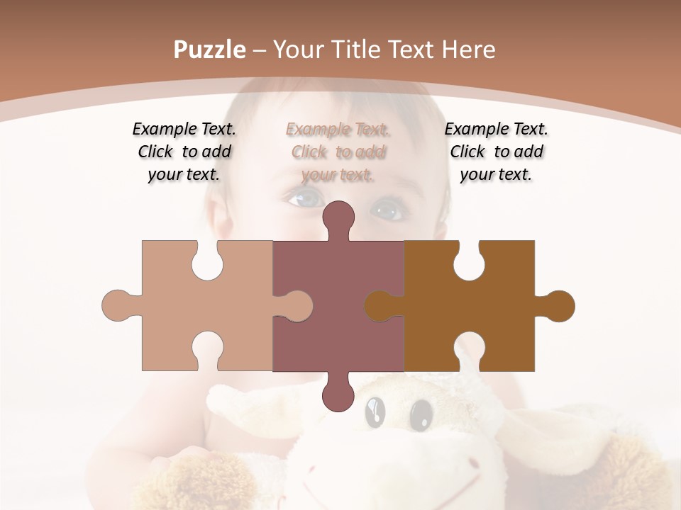 Playing Pink Caucasian PowerPoint Template