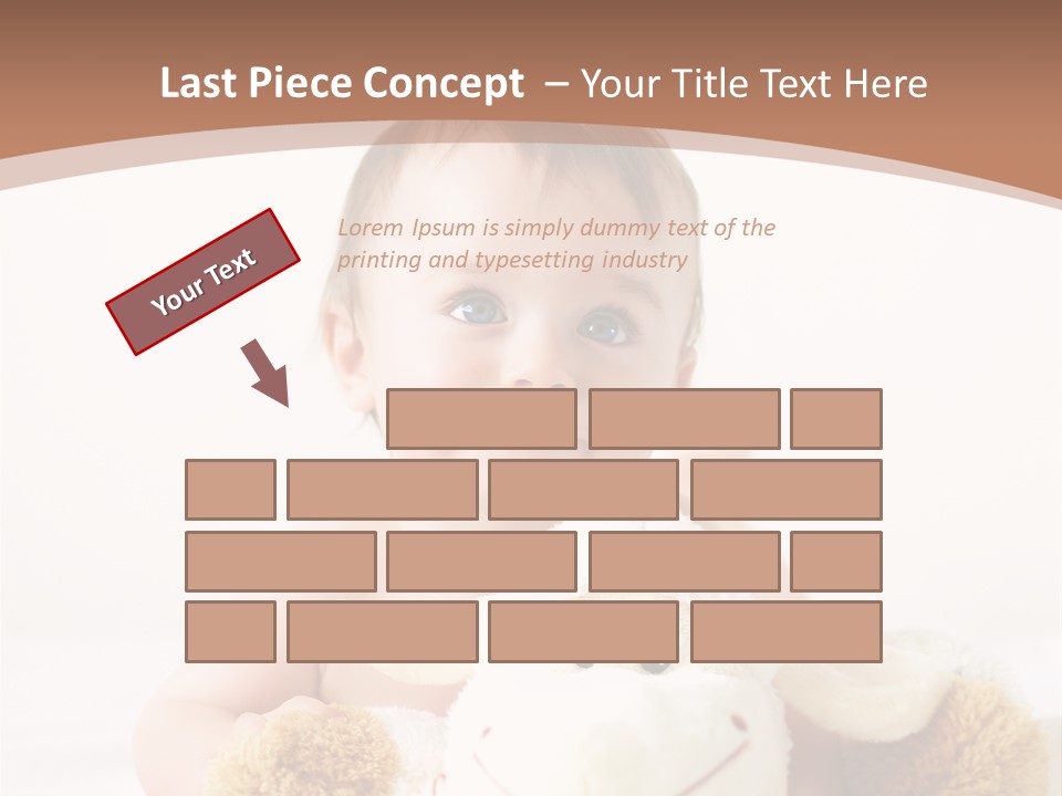 Playing Pink Caucasian PowerPoint Template