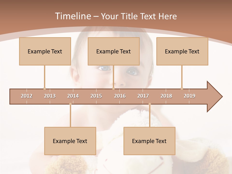 Playing Pink Caucasian PowerPoint Template