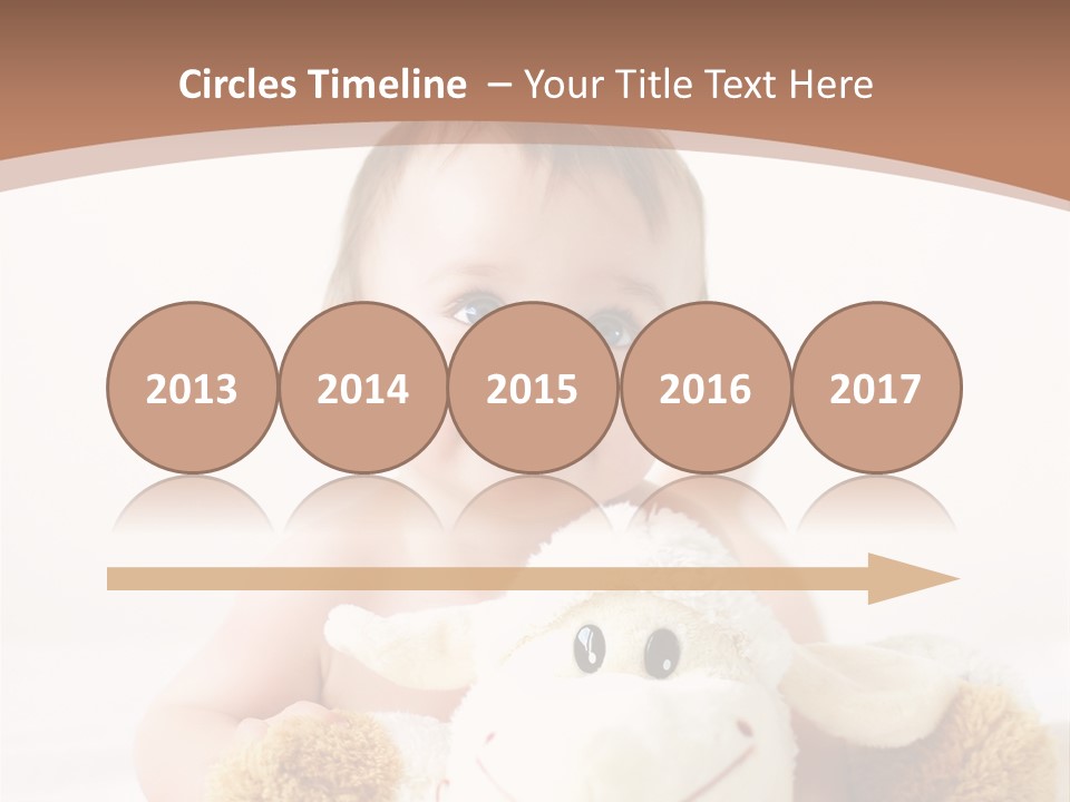 Playing Pink Caucasian PowerPoint Template