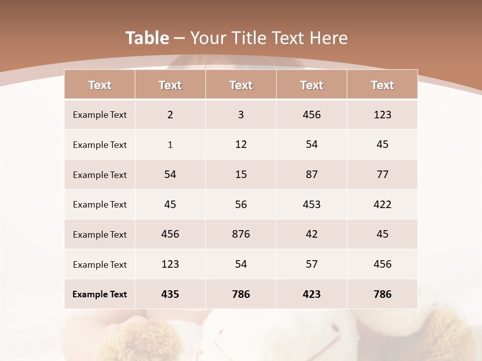 Playing Pink Caucasian PowerPoint Template