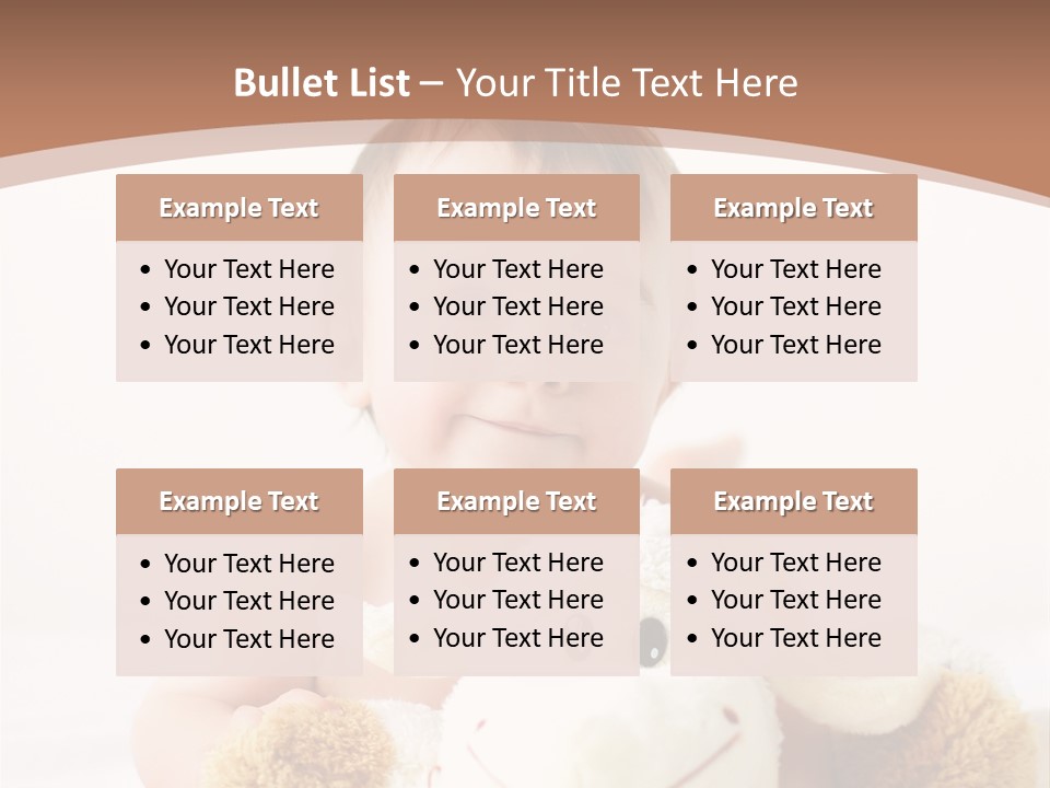 Playing Pink Caucasian PowerPoint Template