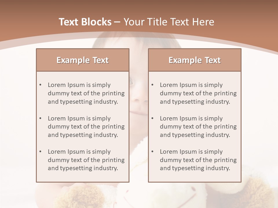 Playing Pink Caucasian PowerPoint Template