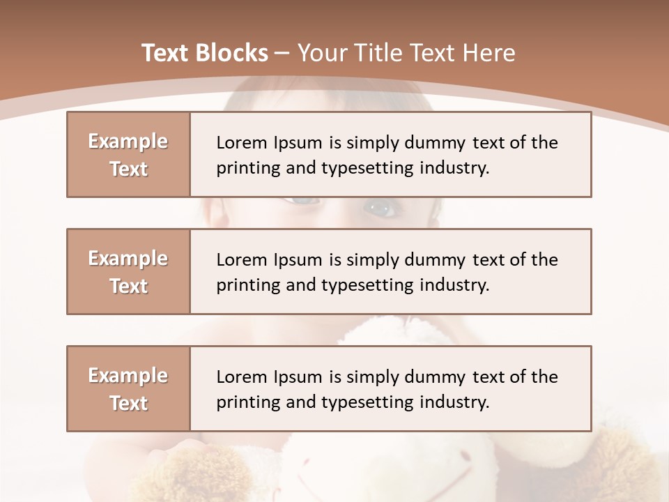 Playing Pink Caucasian PowerPoint Template