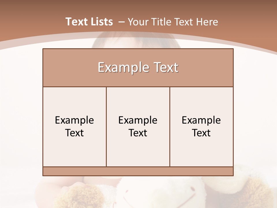 Playing Pink Caucasian PowerPoint Template