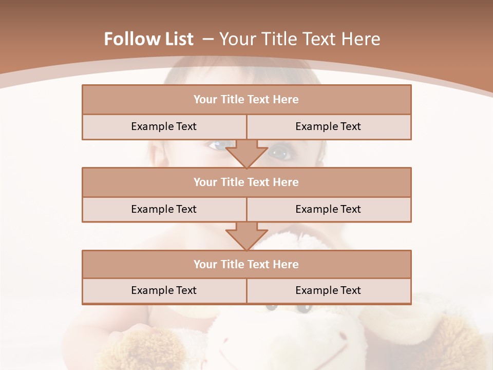 Playing Pink Caucasian PowerPoint Template