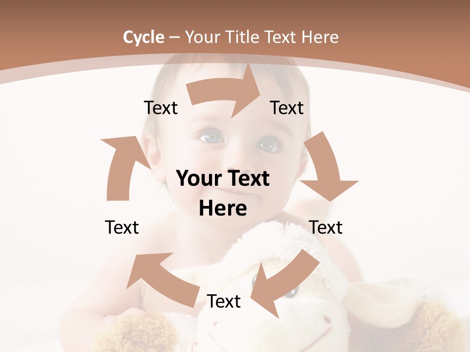 Playing Pink Caucasian PowerPoint Template