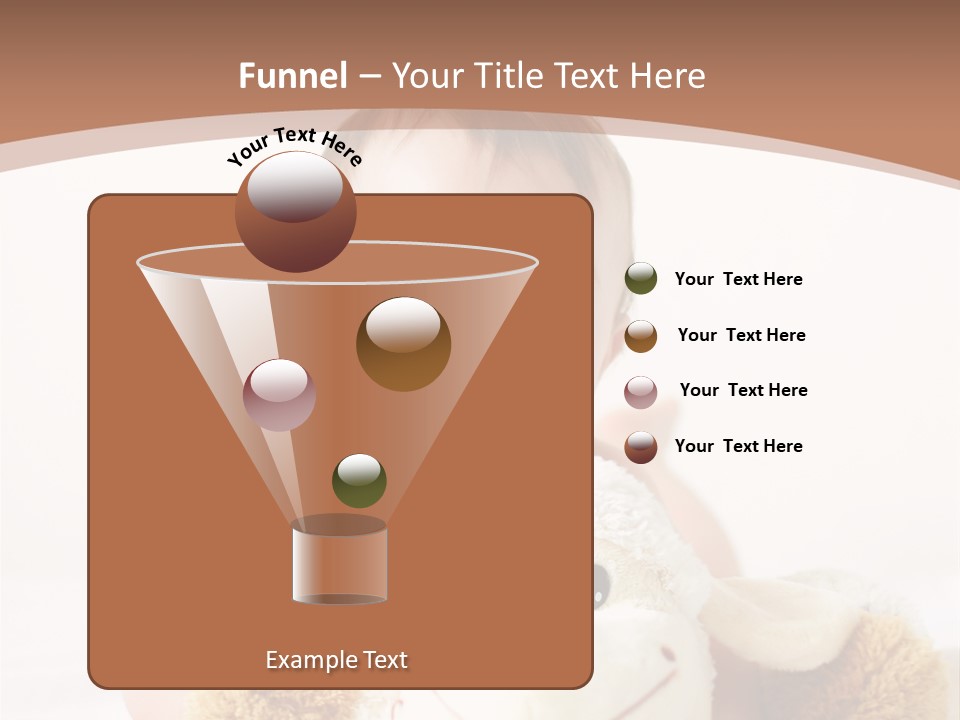 Playing Pink Caucasian PowerPoint Template