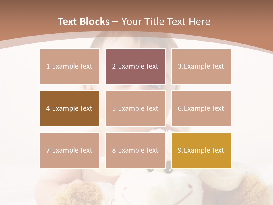 Playing Pink Caucasian PowerPoint Template