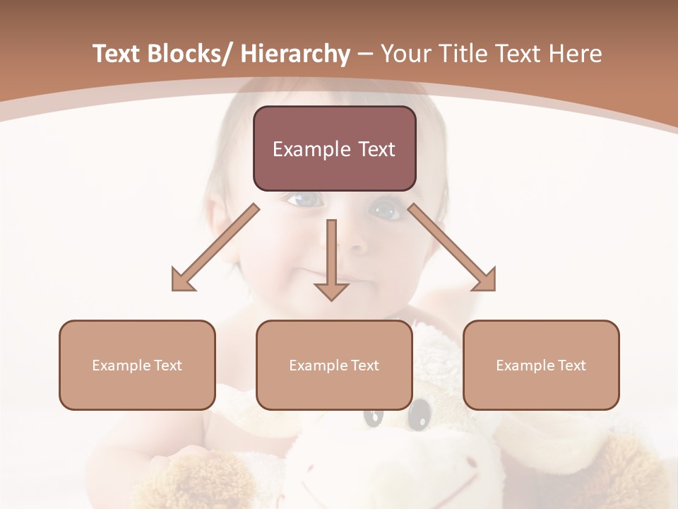 Playing Pink Caucasian PowerPoint Template