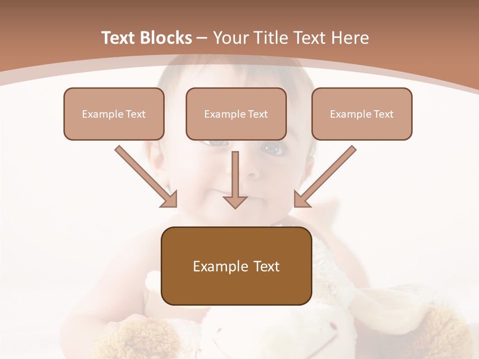 Playing Pink Caucasian PowerPoint Template
