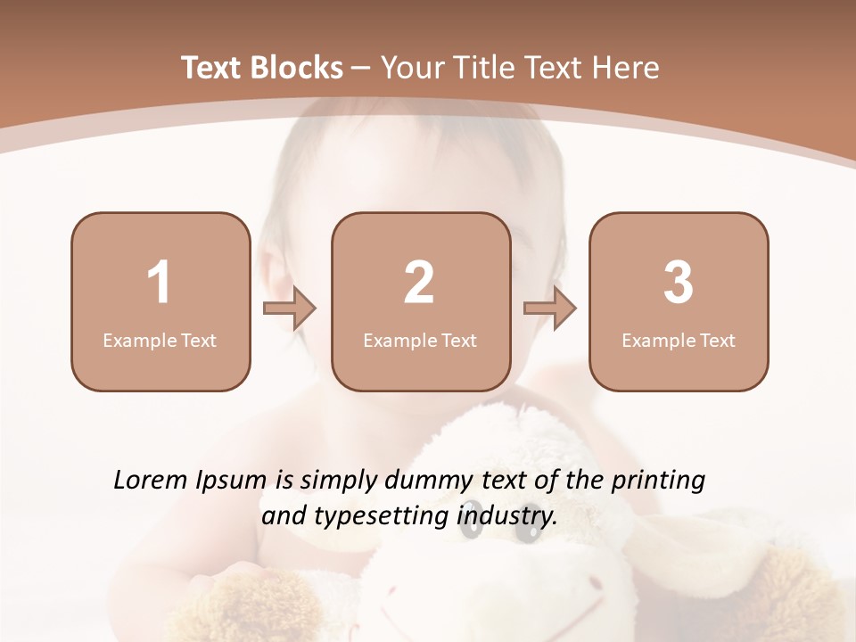 Playing Pink Caucasian PowerPoint Template